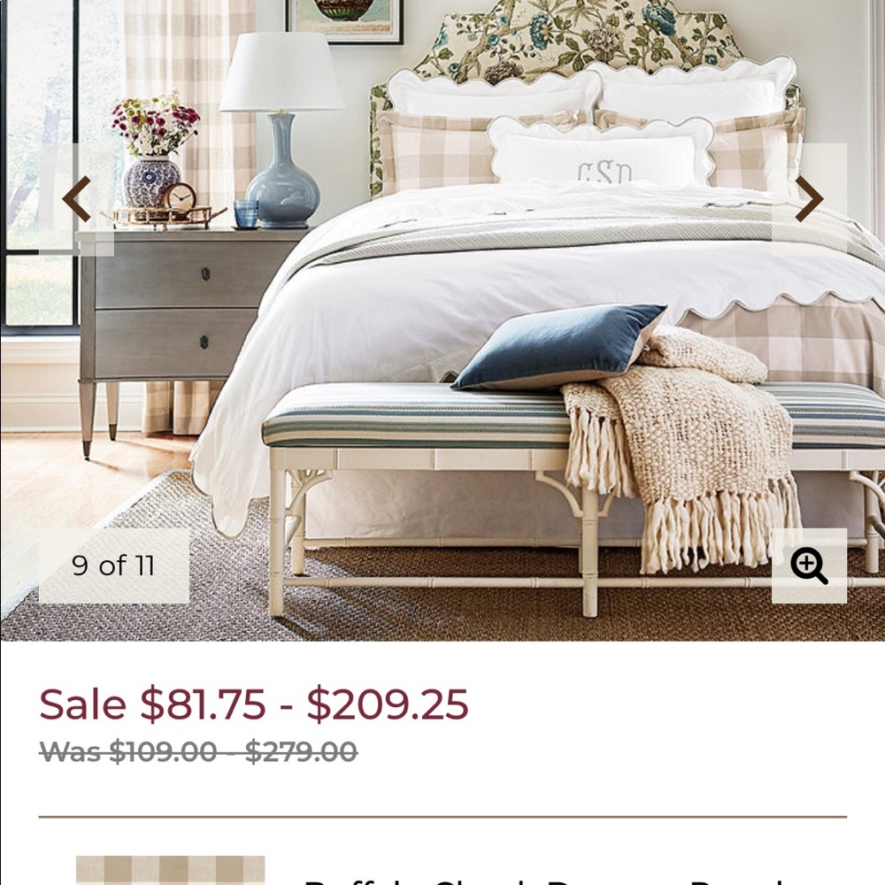 Ballard Buffalo check panel and pillow covers